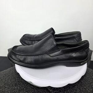 Sperry Gold Cup ASV Men's 9.5M Loafers Black Leather Lambskin Lined Slip On Shoe